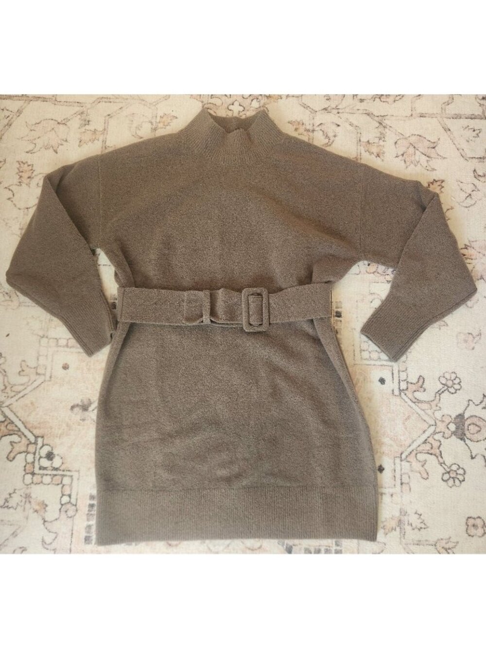 Los Angeles Atelier & Other Stories Women's Sz. S Tan Belted Sweater Dress